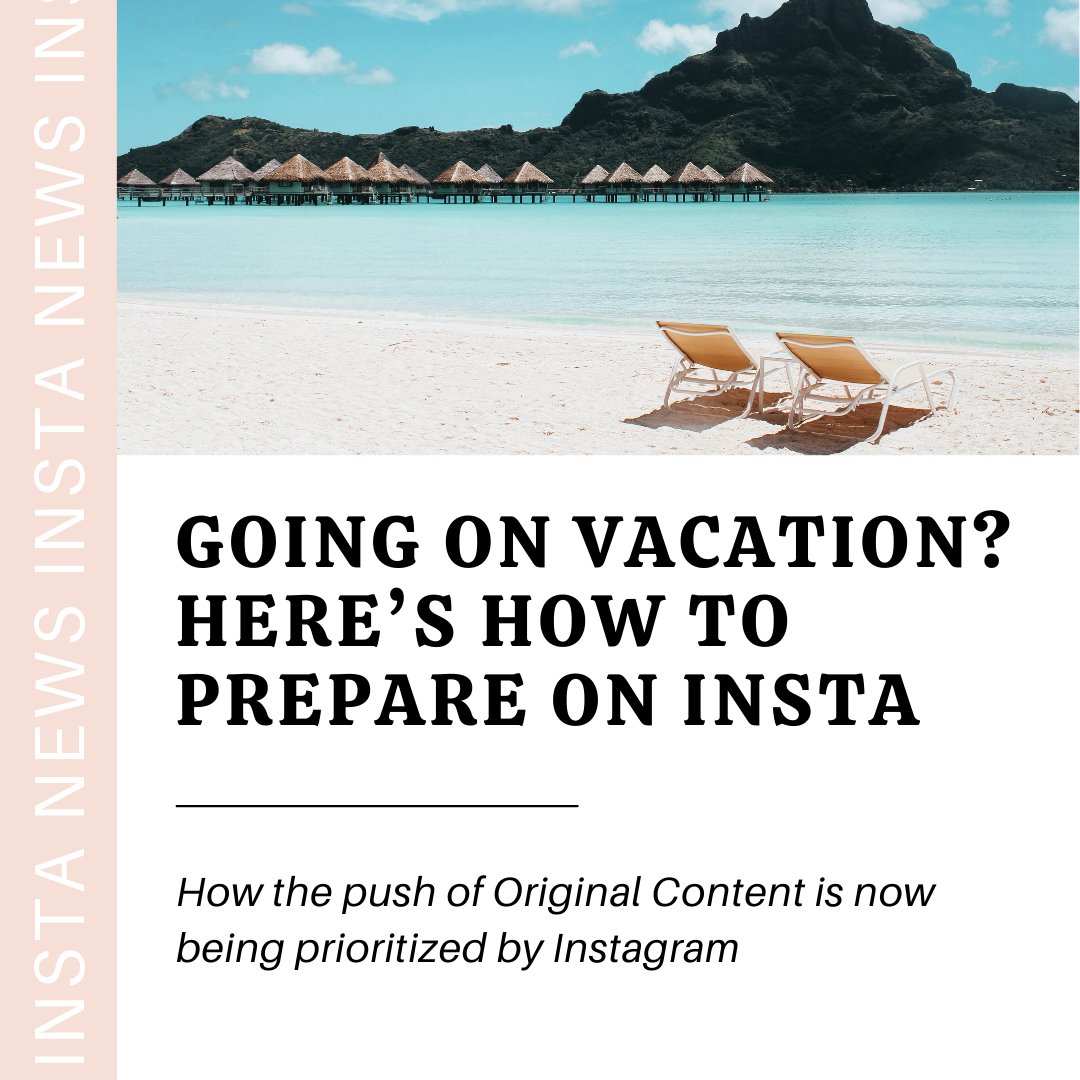 picture of a beach vacation - post about preparing your Instagram and social media in order to go on a vacation